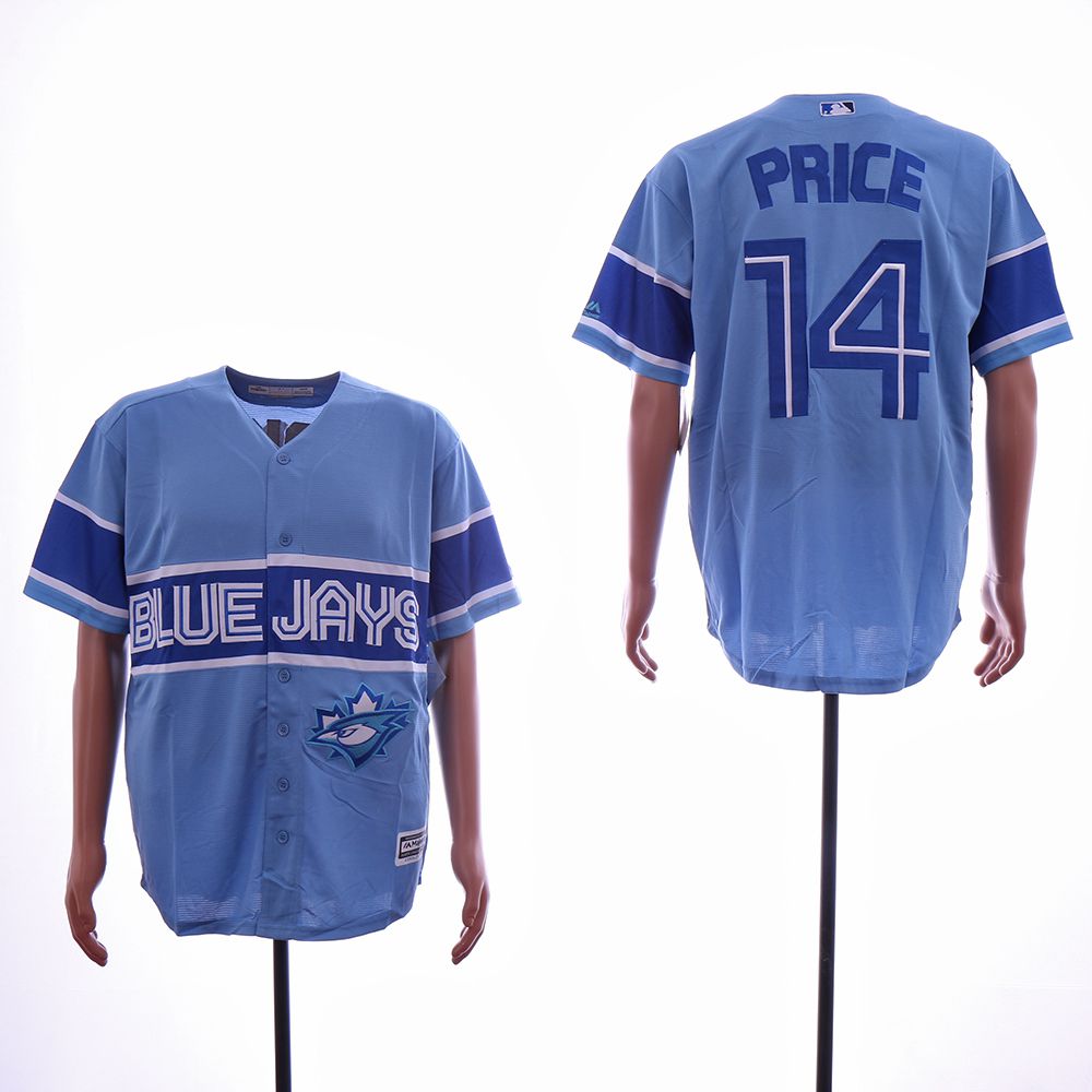 Men Toronto Blue Jays #14 Price Light Blue Game MLB Jerseys->toronto blue jays->MLB Jersey